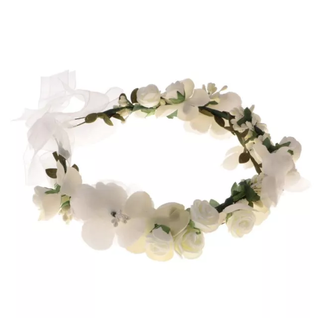 Boho Women Girls Floral Crown Flower Headband Hair Garland for Wedding Headpiece