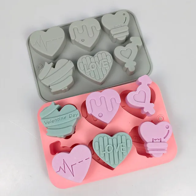 6 HOLES LOVE Heart Silicone Mold For Pastry Chocolate Cake Form Baking  Tools $9.66 - PicClick AU