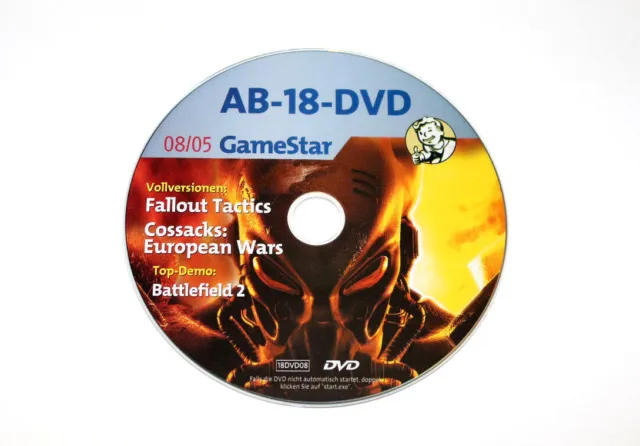 2005 Gamestar DVD Fallout Tactics Cossacks European Wars Demo Battlefield 2 2