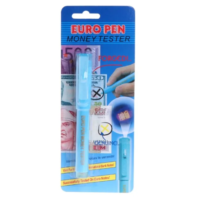 Money Detector Pens with UV Light for Counter-feit Cash Detection Cash Currency