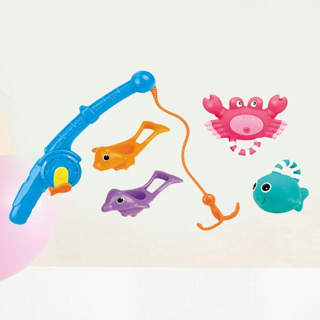 5 pz gioco di pesce bambino pesca magnetica bagno bagno estate giocattolo ad acqua per