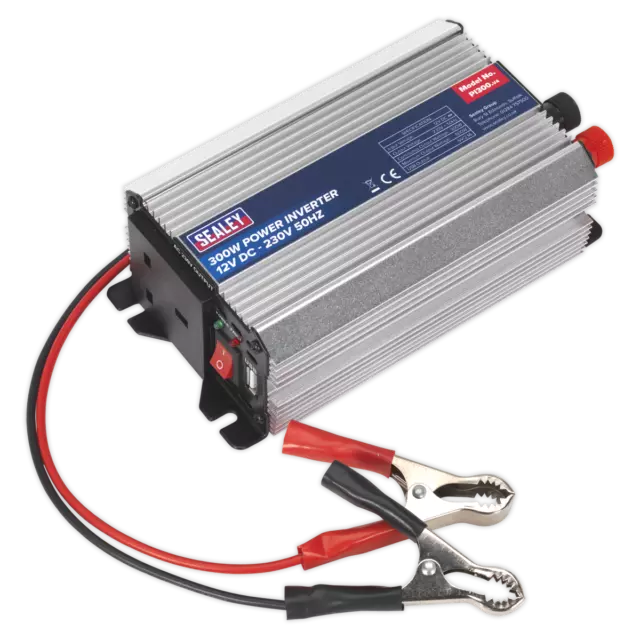 Puissance Inverseur 300W 12V Dc - 230V~ 50Hz PI300 Sealey Neuf