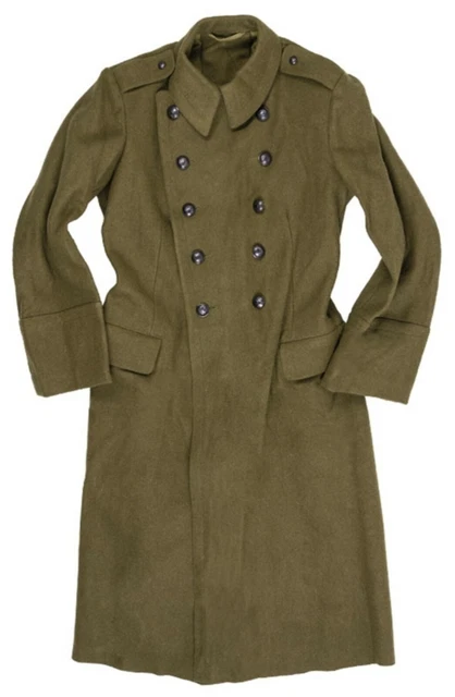 Romanian military surplus hotsell wool trench coat