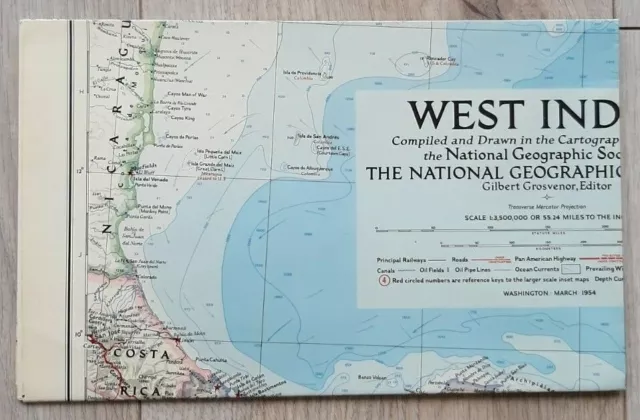 National Geographic Map of West Indies. (March, 1954). 2