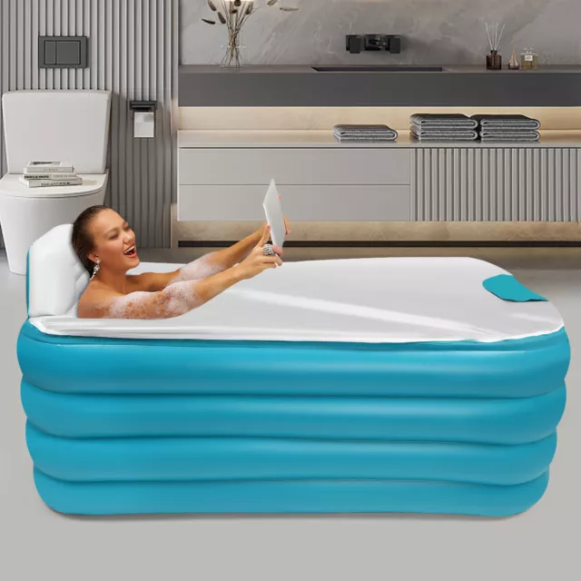 Vasca da bagno automatica gonfiabile mobile pieghevole PVC adulti spa vasche da bagno