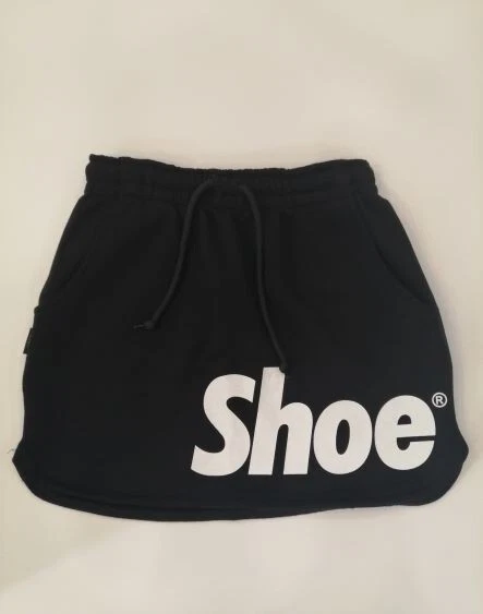 Gonna Ragazza Shoe Colore Nero Con Tasche Laterali In Felpa Garzata Modello S21M