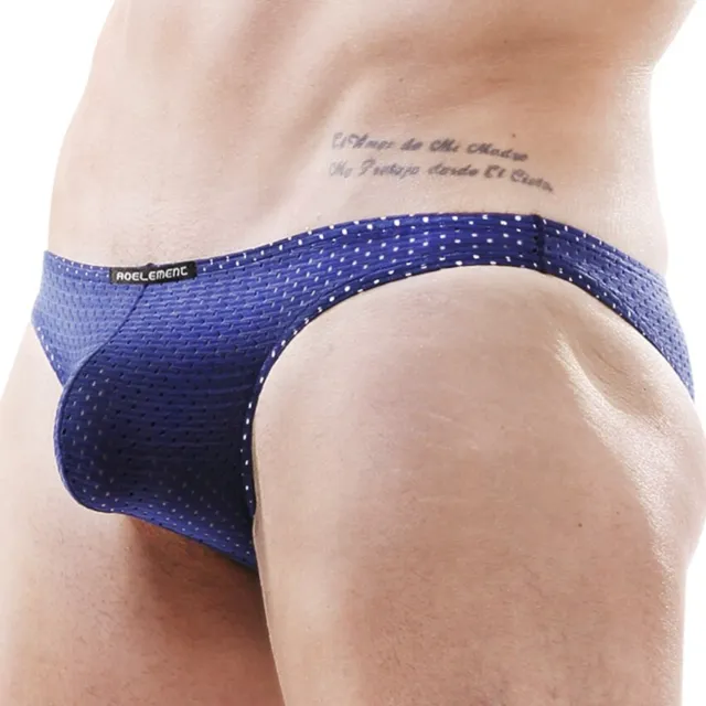 Men's Boxer Briefs Nylon Mesh Pouch Sexy Underwear Panties Lingerie Size XXL