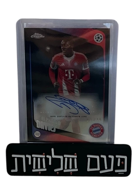 ALPHONSO DAVIES AUTO /99 2024-25 Topps FC Bayern München 125th