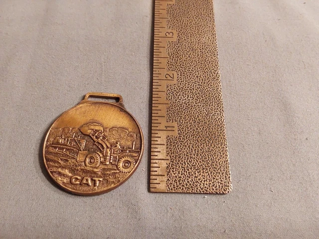 Watch Fob Cat Caterpillar Bulldozer Front End Loader Brizard Matthews Eureka