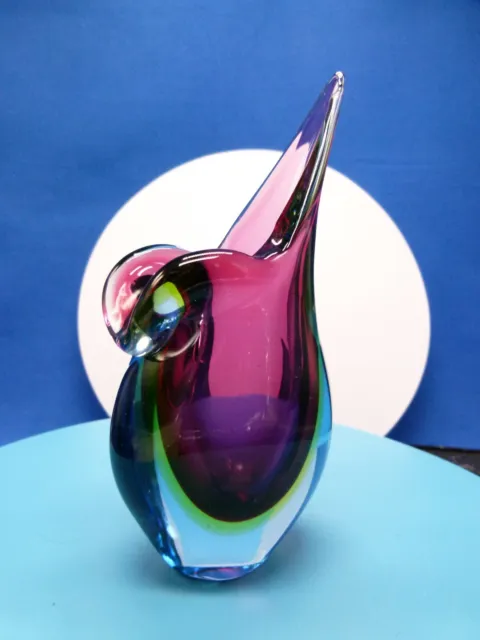 small art glass vase, possible by Flavio Poli Murano, 18cm