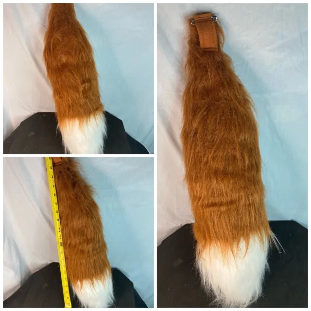21” Faux Fur Fox Tail Cosplay Fursuit Furry Fursona Great Condition !