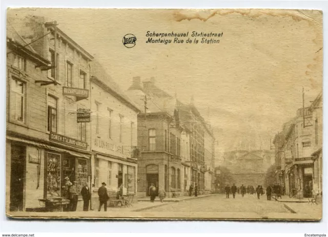 CPA - Carte postale  Belgique-Scherpenheuvel-Montaigu - Rue de la Station-1930