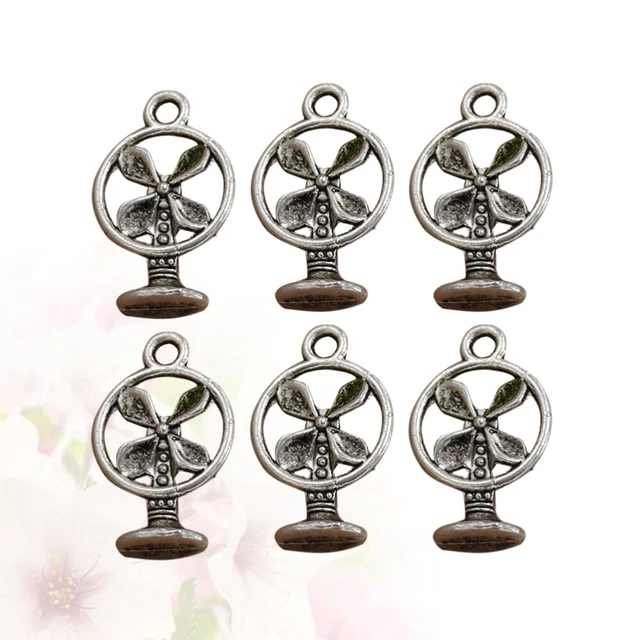 20pcs Alloy Electric Fan Pendants Charms DIY Jewelry Making Accessory for