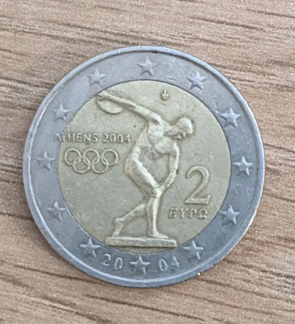 PIÈCE DE 2 euros rare 2004 Jeux Olympiques EUR 98,00 PicClick FR