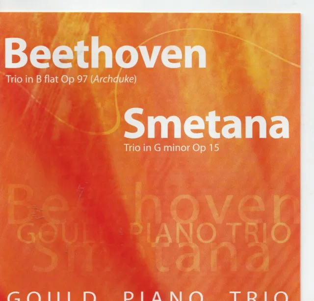 Beethoven/Smetana  PIANO TRIOS  Gould Piano Trio cd