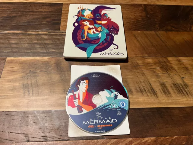 The Little Mermaid Blu ray*Disney*Steelbook*Widescreen*Rare*OOP*Mondo Exclusive