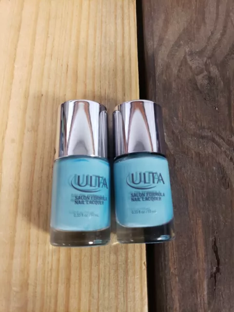 2PK Ulta Salon Formula Nail Lacquer Polish Blue Right Past You *READ*