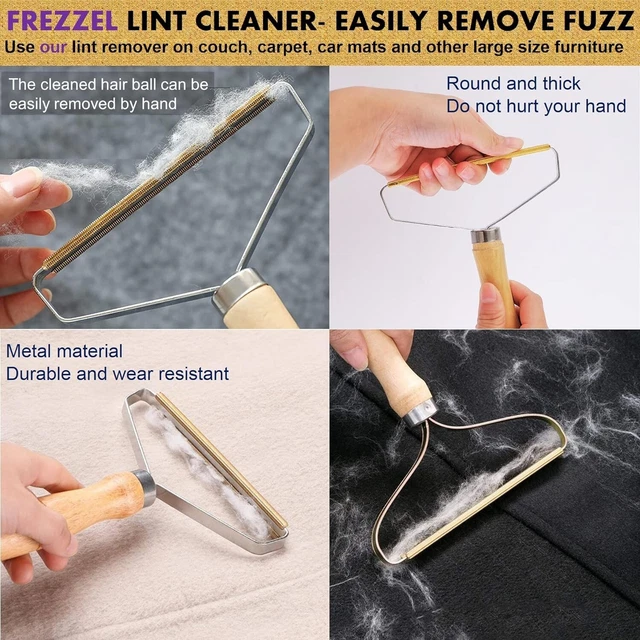2 Pack Pet Hair Remover - Reuseable Dog & Cat Fur Removal Tool - Lint Cleaner