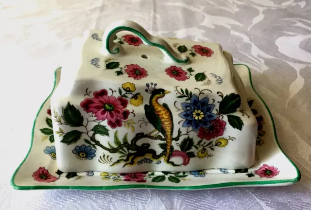 Vintage James Kent Staffordshire England "Old Foley" Butter/Cheese Dish