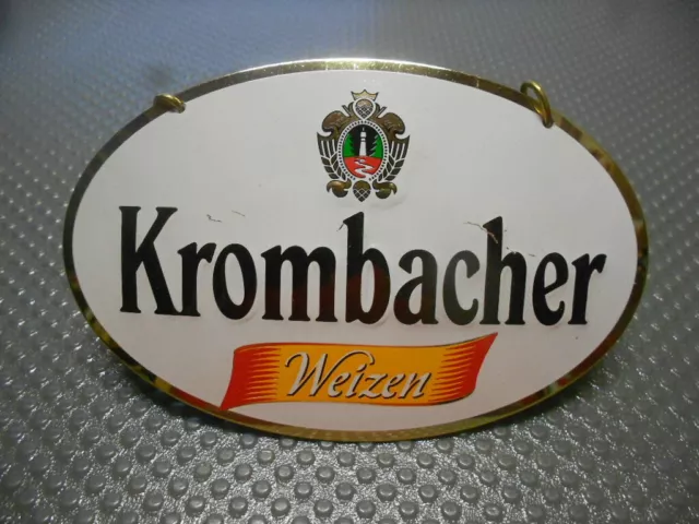 Krombacher Weizen Zapfhahnschild M1118 Blechschild