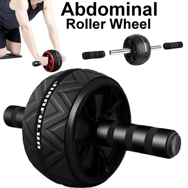 AB Abdominal Roller Wheel Fitness Waist Core Workout Exercise Wheel Home Gym AU