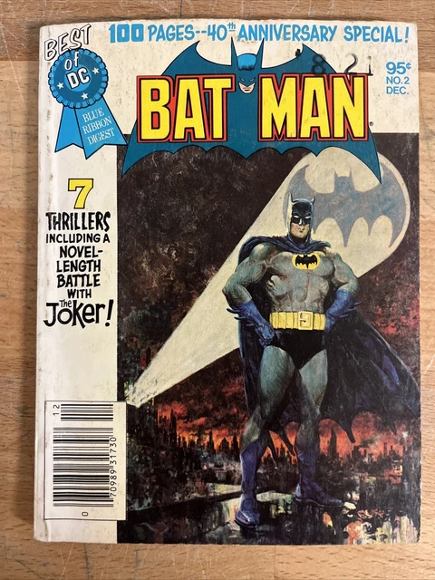 BEST OF DC - BLUE RIBBON DIGEST #2 - BATMAN - JOKER 100 PAGES 1st ED 1979