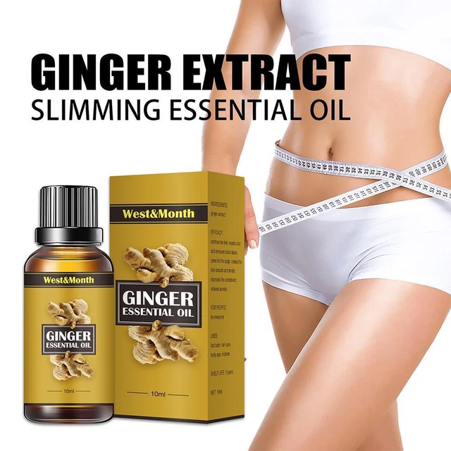 BELLY DRAINAGE GINGER Oil Natural Therapy Lymphatic Massage Essential