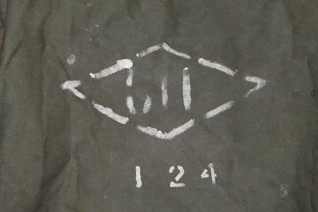 RARE ORIGINAL WW2 U.S. 1st Marine Division Marked & Named USMC Duffel ...