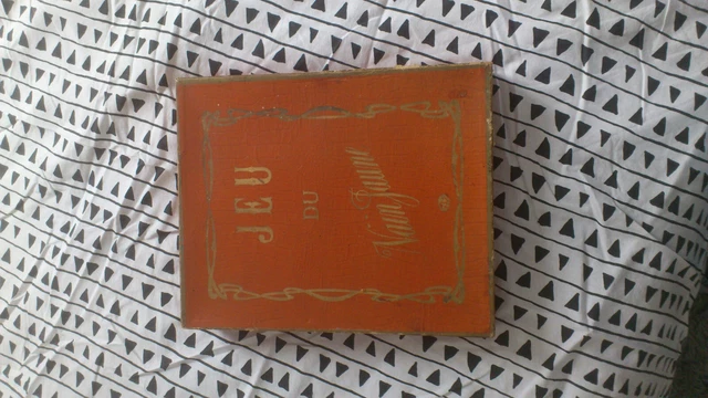 Ancienne Boîte, Coffret Jeu de société Vintage Le Nain Jaune en Bois