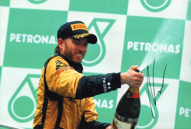 Formula One F1 Driver Nick Heidfeld  Hand Signed Photo 12x8" AB