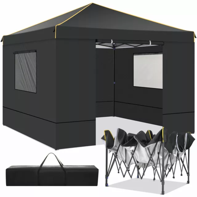 Pop Up Pavillon 3x3m Pavillion Gartenpavillon Partyzelt Wasserdicht UV-Schutz 50