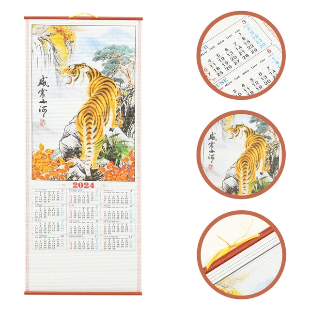2024 NEW YEAR Calendar Tradition Chinese Calendar Calendars 2024 Wall