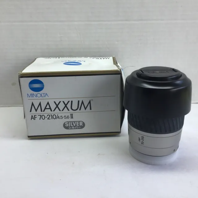 Minolta Reg OR Maxxum AF 70-210  4.5-5.6 ll Telephoto Zoom  Lens New Old Stock