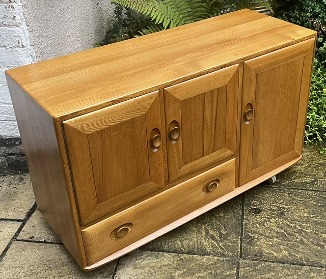 Fine  Retro Ercol Sideboard Rare Size - Very Clean Condition, 2-Man Delivery