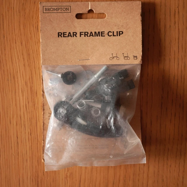 BROMPTON FOLDING BIKE Rear Frame Clip Set Complete w/ Seat Clamp QR C/A