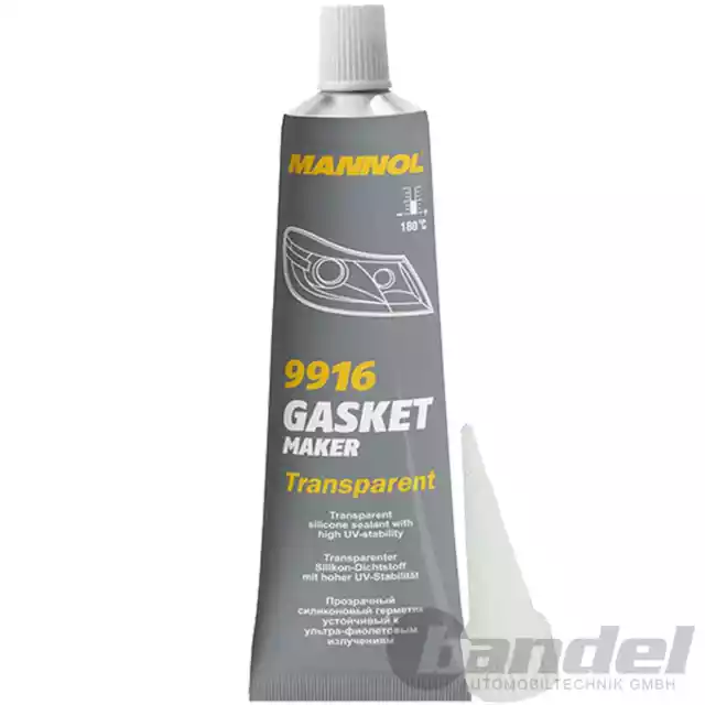 1x 85g MANNOL GASKET MAKER TRANSPARENT DICHTMASSE KLEBER SCHEINWERFER BLINKER