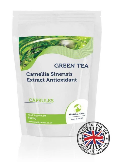 Green Tea 850mg Extract 30 Capsules Healthy Mood
