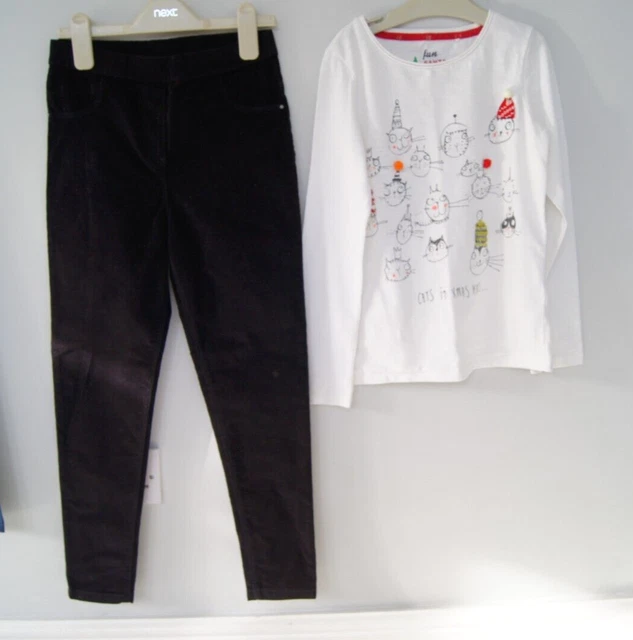 Top, jeans, tuta da gioco per ragazza età 8-9 anni nuovi/in perfette condizioni *Natale* 3