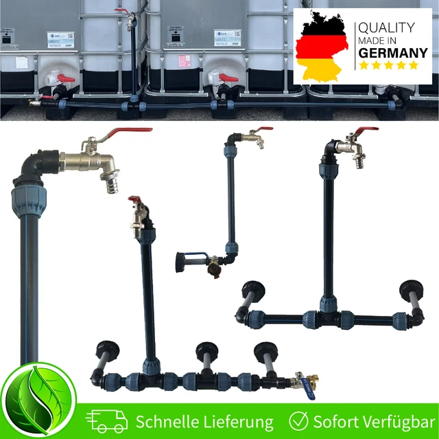 Ibc Schwanenhals Verbindungsset 2-3 Tanks Container Adapter Zubehör