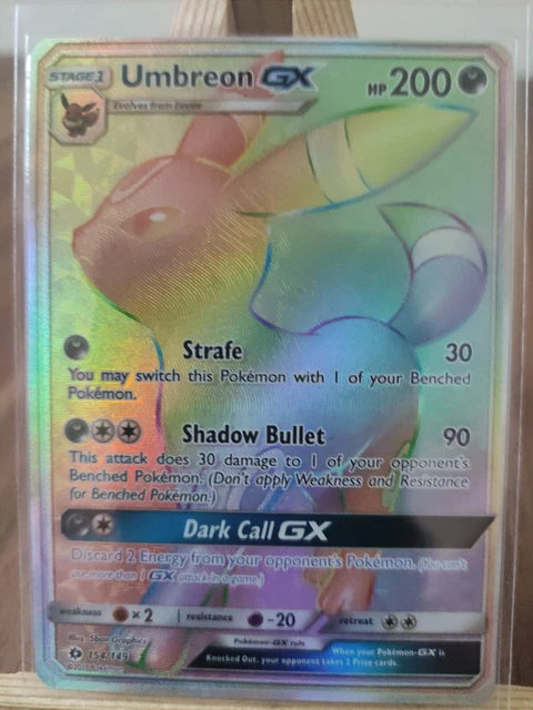 Umbreon GX 154/149 Sun & Moon Base Secret Rainbow Rare Pokemon Card * New *