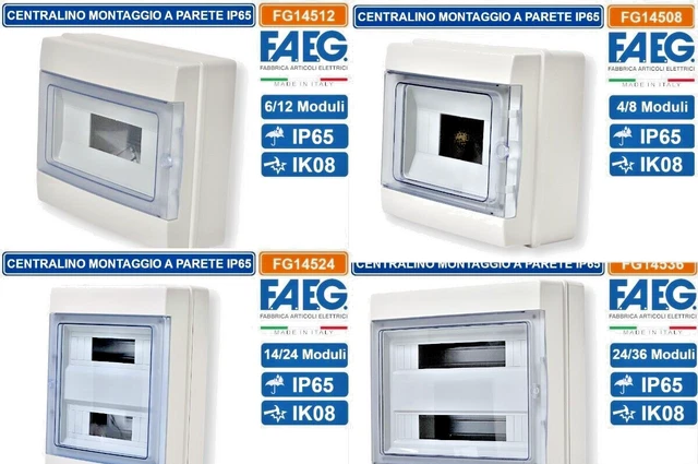 Bticino F107N36D3 Centralino Quadro Elettrico Parete 36 Moduli 3 File Da 12 Moduli DIN IP65 - Foto 14