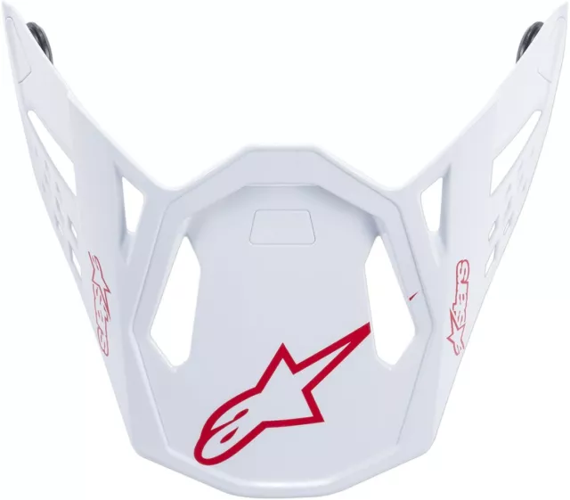 Alpinestars Supertech M10 Dyno Helmet Replacement Visor/Peak Gloss White