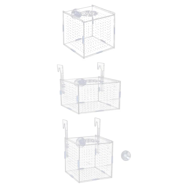Acrylic Fish Tank Isolation Box Fish Breeding Stand Incubator Box for Fish Tank