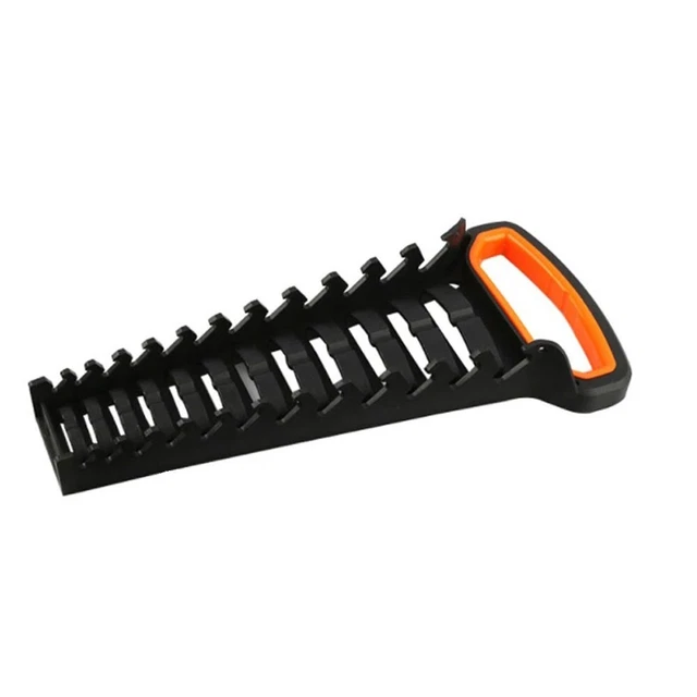 AMM 18 pezzi organizer per prese, 1/2, 3/8 e 1/4, organizer per prese resistenti, supporto per guida a clip di alta qualità
