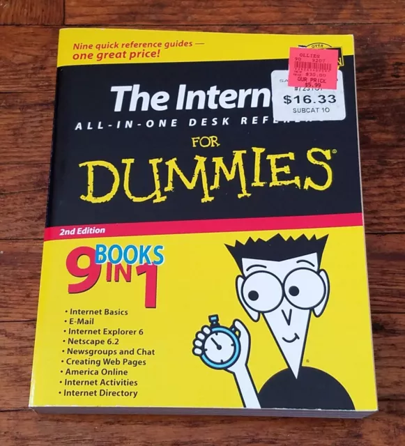 The Internet All-In-One Desk Reference For Dummies Paperback 2002 2nd ed AOL