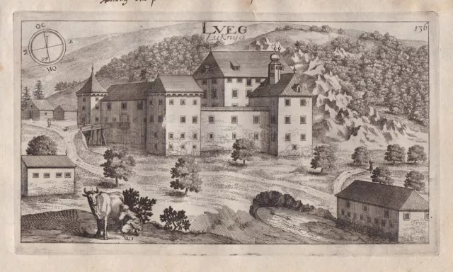 Grad Luknja Precna Novo Mesto Dolenjska Slovenia Kupferstich Valvasor 1679