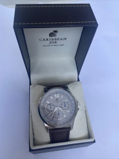 Caribbean Joe Chronograph Quartz Black Dial Ladies Watch CJ7040RG