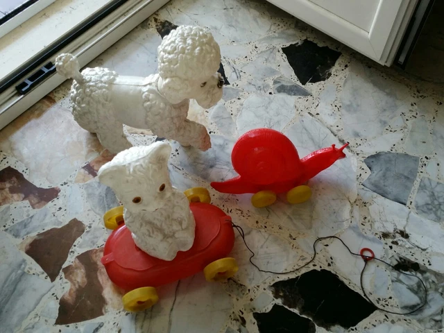 Lotto D'Antica Piccola Bambola IN Plastica, Vecchio
