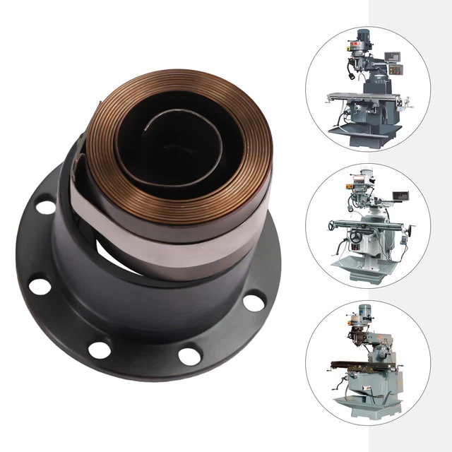1Pcs 25mm Clock Spring + Steel Metal Housing Shell Milling Machine Parts Kit