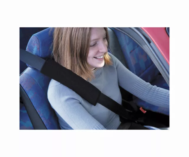 Autocare Leder Look Sicherheitsgurtpolster schwarz Komfort Schultergurt Universal Fit 2